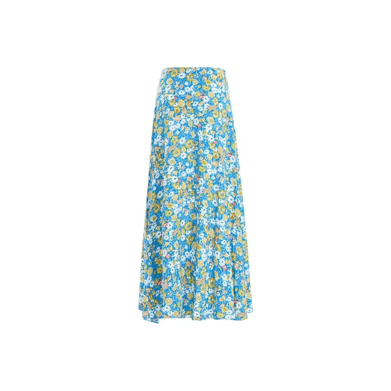MJB Casual Long Skirt Women's Floral Dress-1