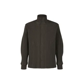 ISSEY MIYAKE Kersey Pleats Jackets Coats Men's Brown