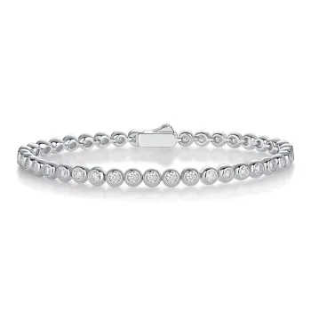 Syrup S925 Silver Moissanite Embellished Bracelets Women's