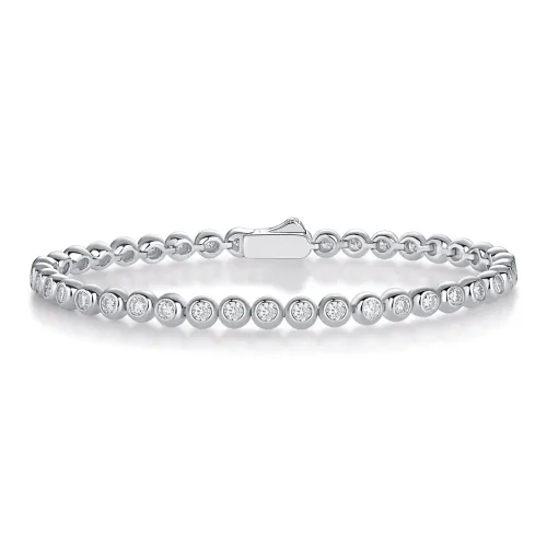 Syrup S925 Silver Moissanite Embellished Bracelets Women's