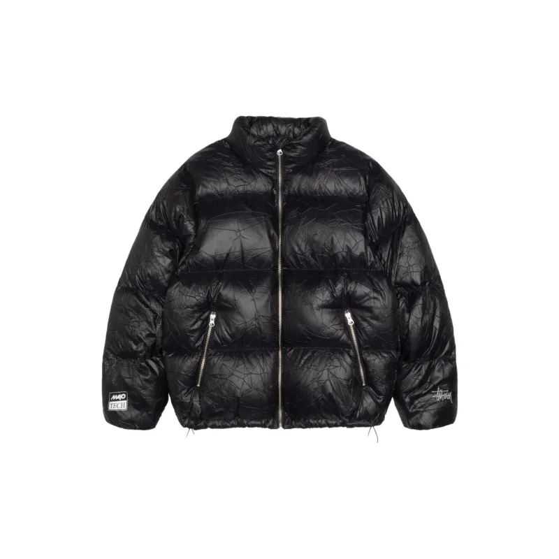Stussy Wrinkled Nylon Down Puffer Jacket-0