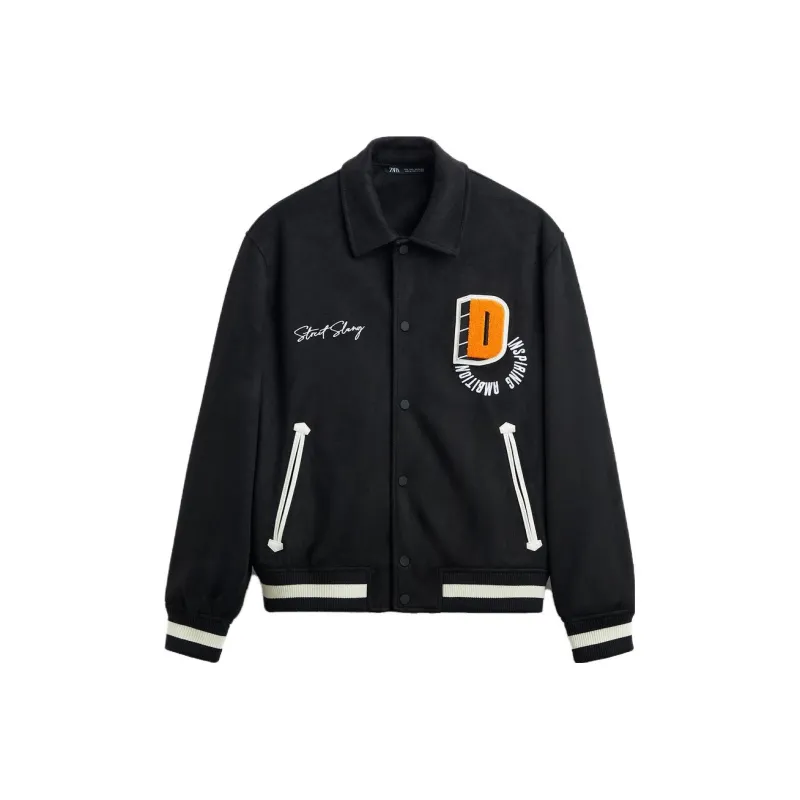 ZARA Jackets Men Black-0