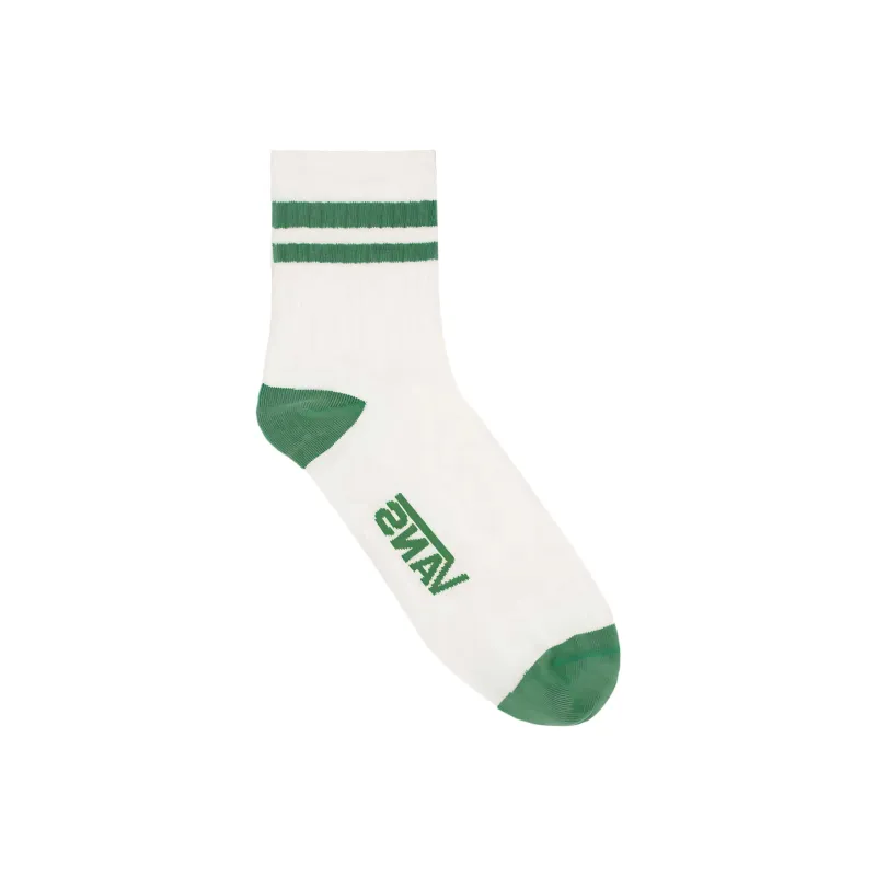 Vans HALF CREW Mid Calf Socks Unisex 1 Pack White Green-1