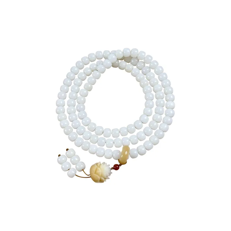 JIUHUASHAN White Jade Bodhi Bracelets Unisex-8