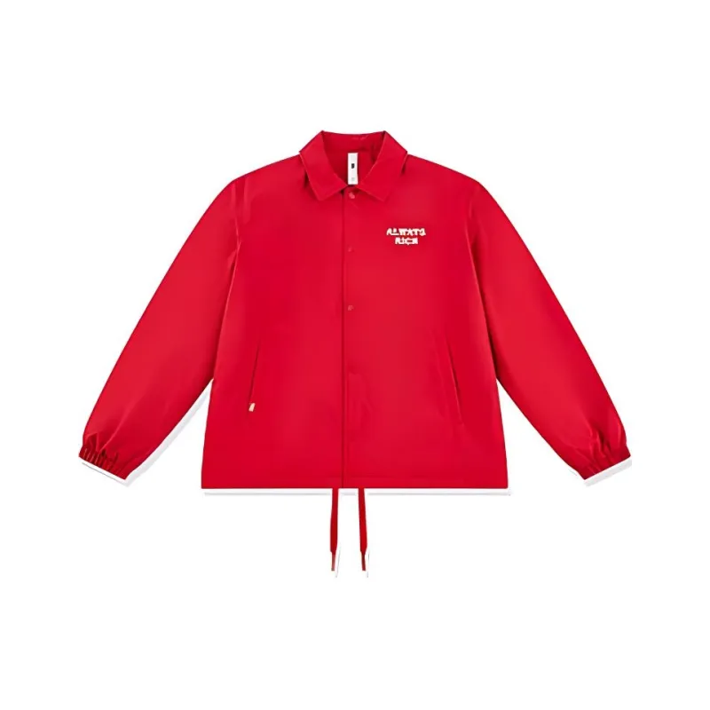 QIAODAN Jackets Coats Men's Vintage True Red-0