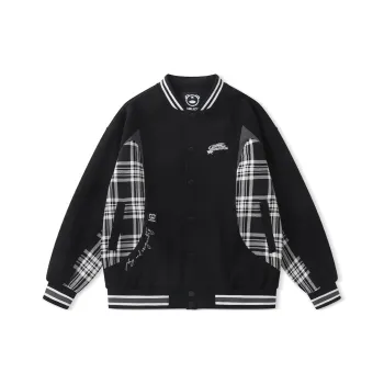 LAMLICKA Baseball Jacket Unisex Black
