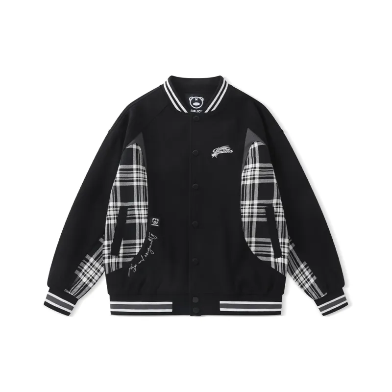 LAMLICKA Baseball Jacket Unisex Black-0