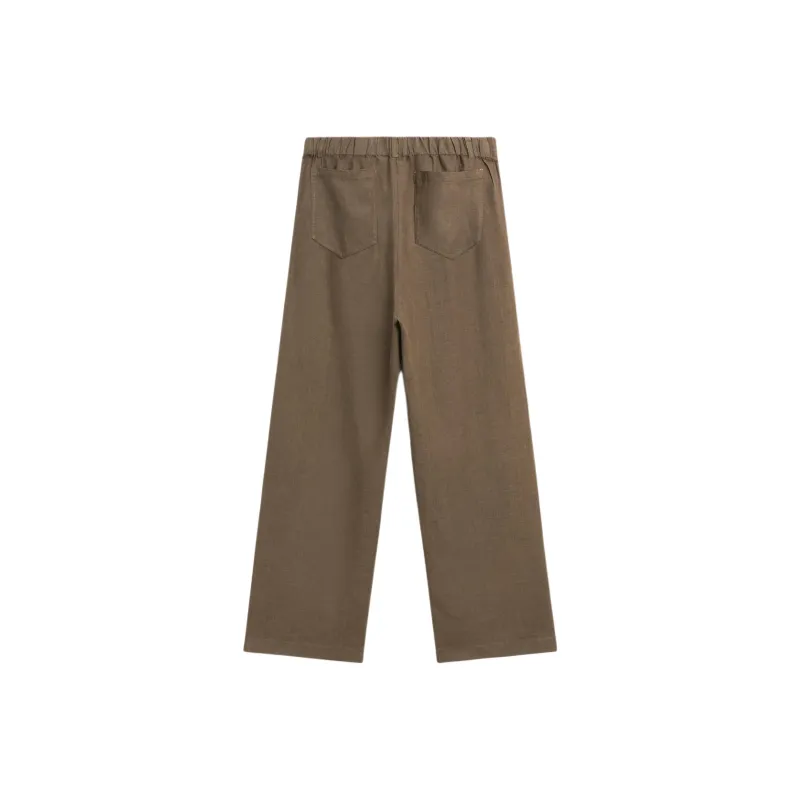 Massimo Dutti Casual Pants Women's Brown Green-1
