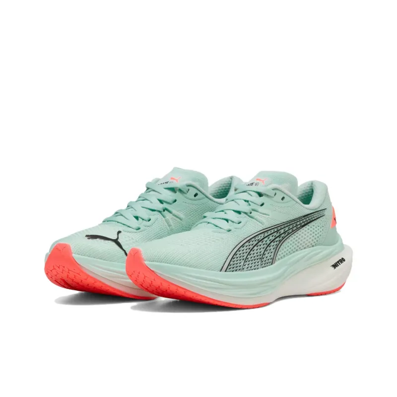 PUMA Deviate NITRO 3 Anti Slip Wear Resistant Low Top Casual Running Shoes Women's Blue-2