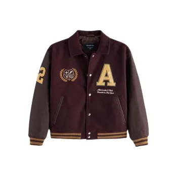 AF Jackets Coats Men's Red Brown