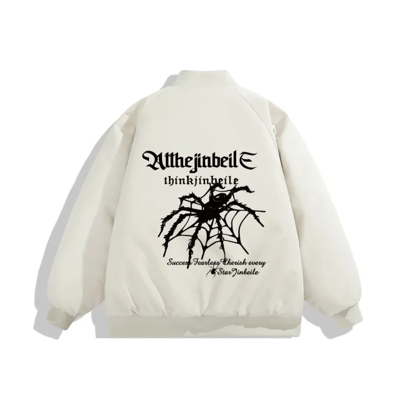 JINBEILE Jackets Coats Unisex Black-2