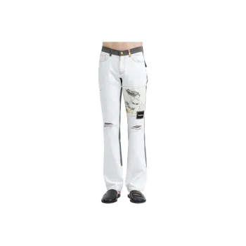 WE11DONE Jeans Men White