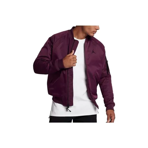 Jordan Baseball Jacket Men's Burgundy