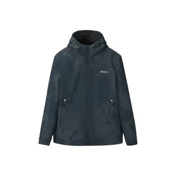 HLA Jackets Men Navy Blue Pattern G0