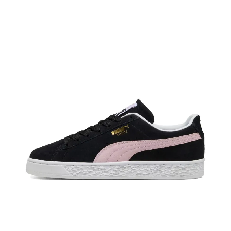 PUMA Suede Classic Anti Slip Wear Resistant Low Top Skateboard Shoes Women's Black Pink-0