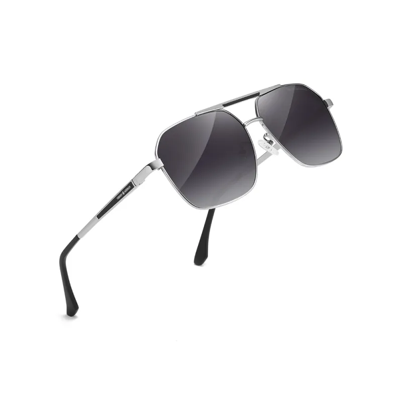 VIRDEN AERMAN Metal Square Sunglasses Men's-8