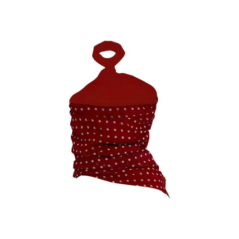 IQC Tank Top Women's Red Polka Dot-1