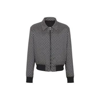 BALMAIN Mini Monogram Bomber Jacket