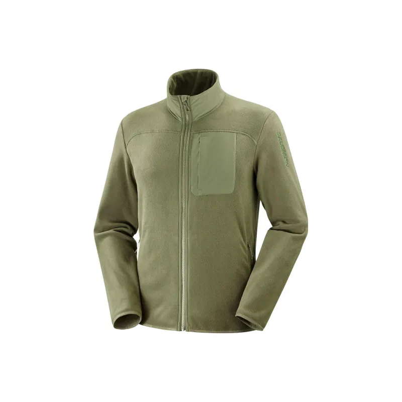 SALOMON Outline Polartec Jackets Men Green-0