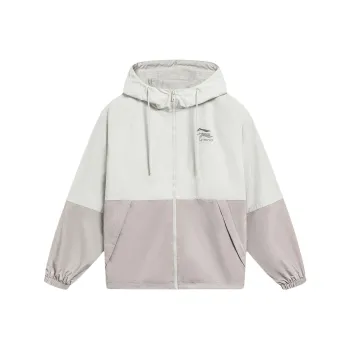 LiNing Lotus Leaf Jackets & Coats Unisex Silver Radiance Gray