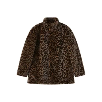 WULISHAONIAN Velvet feel Coat Unisex Dark Coffee