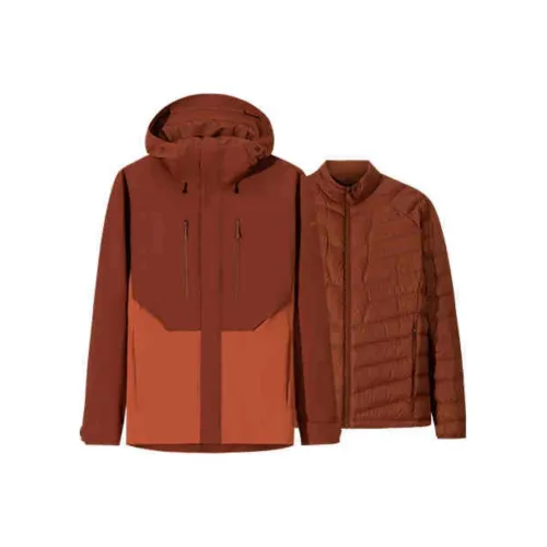 Anta Water Resistant Windproof Wear Resistant Windbreaker Jacket Men's Rich Orange/Honey Brown Orange