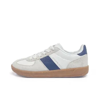 LPMX Slip Resistant, Abrasion Resistant, Breathable Low Top Casual Shoes Unisex White Gray Blue