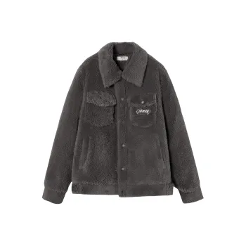 Mmlg Velvet feel Coat Unisex Dark Gray