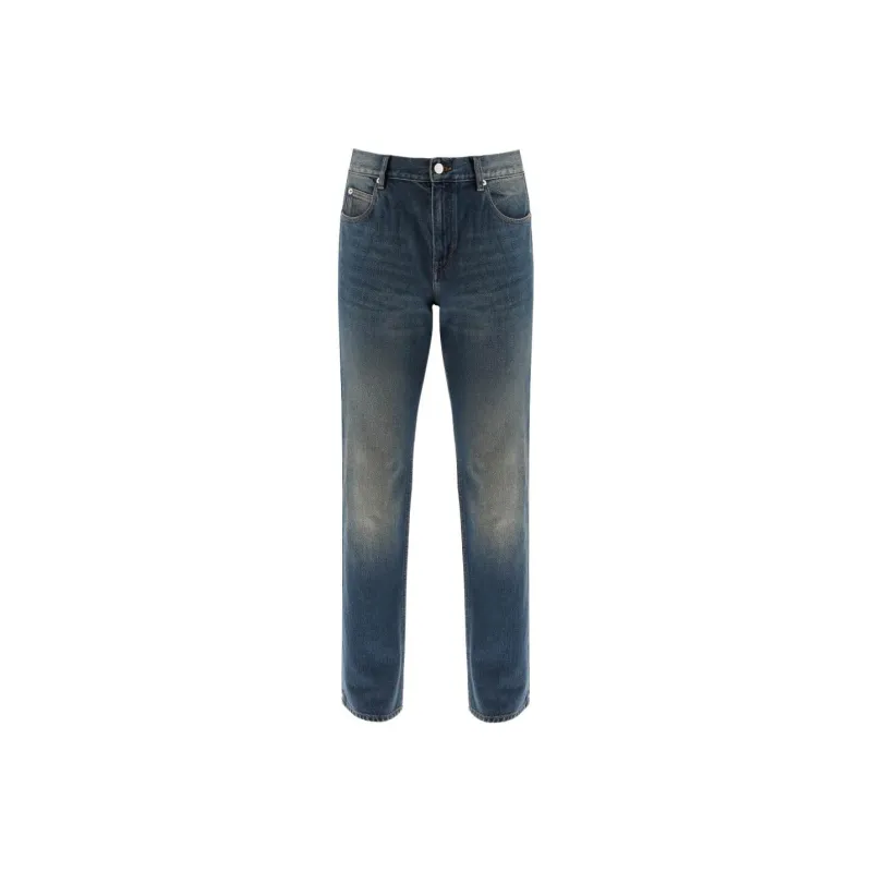 ISABEL MARANT Logo Patch Flared Jeans-0