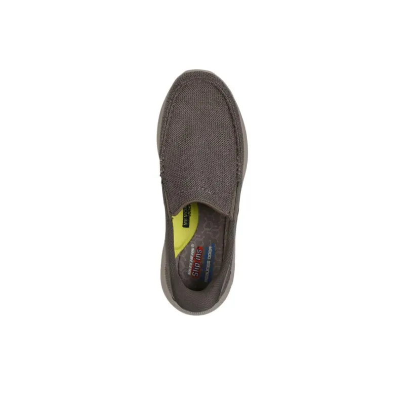 Skechers Pollard Wilfred Low Top Casual Shoes Men's Brown-3