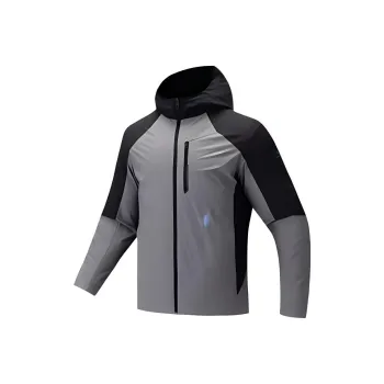 Anta Variety Training Collection Jackets Coats Men's Basic Black/Silent Gray