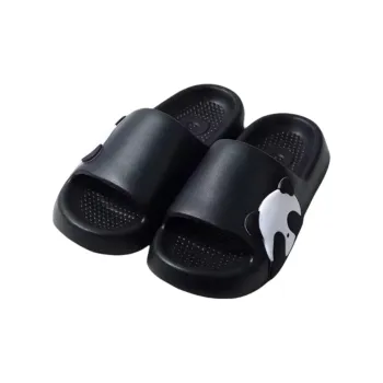 Yunpo Cute Cartoon Panda Slippers For Men, Home Indoor & Outdoor, Couple, EVA Squashy And Bouncy Feeling, Slide Slipper