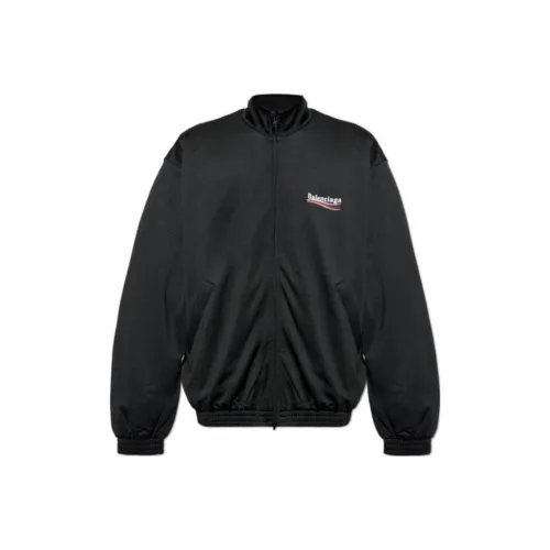 Balenciaga Logo Printed Zip Up Jacket