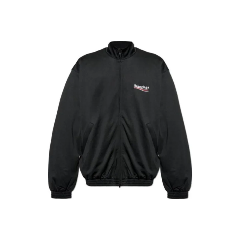 Balenciaga Logo Printed Zip Up Jacket-0