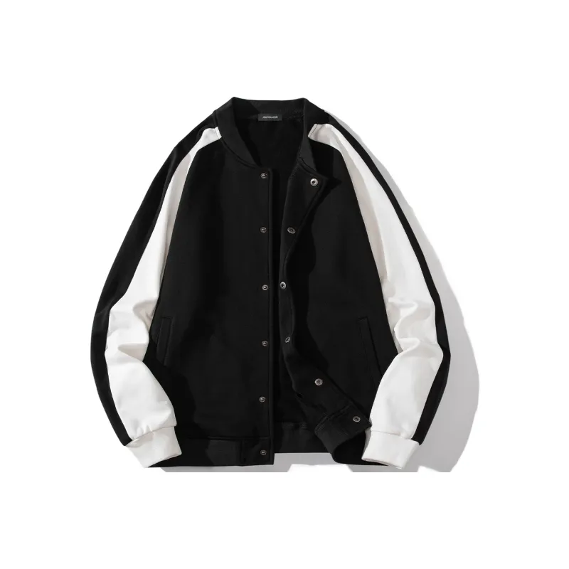 JEANSWEST Baseball Jacket Unisex Black-0