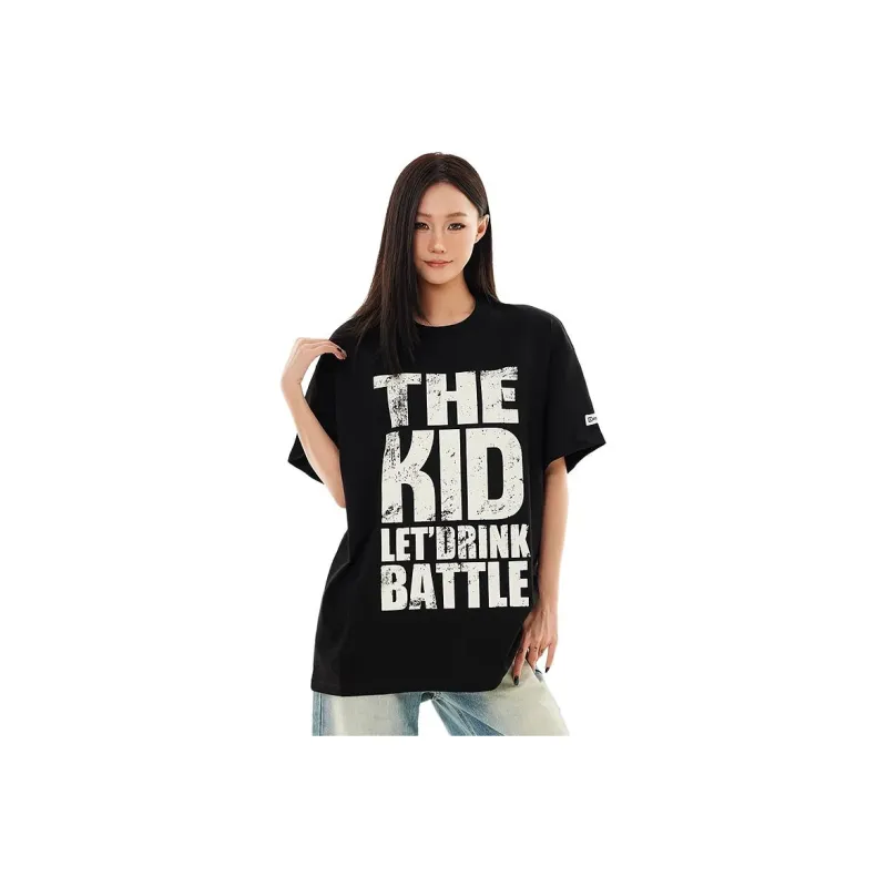 KUNZHUDAXIANG Drop Shoulder Sleeve T Shirt Unisex-2