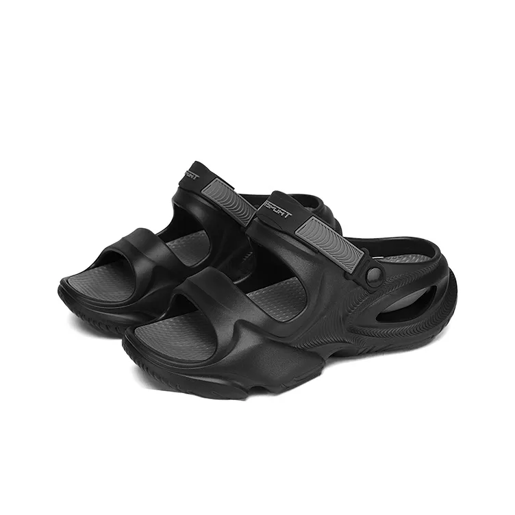 CAMOSI Beach Sandals Unisex Black Gray/White Black/Orange/Mint Green-2