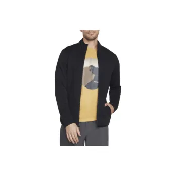 Skechers The Hoodless Hoodie Ottoman Jacket Jackets Coats Men's Black