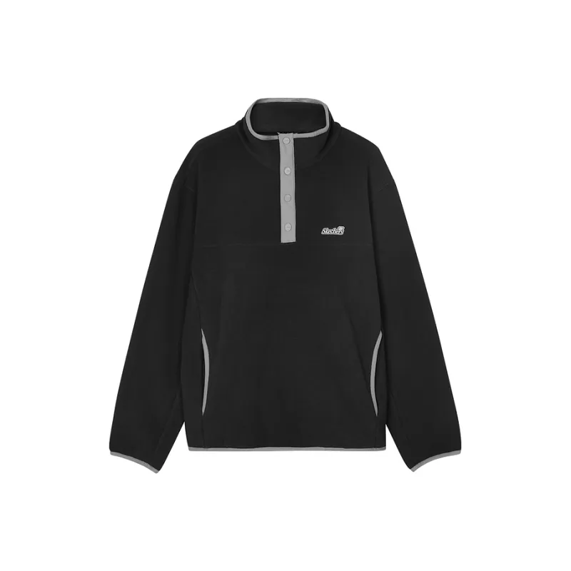 Skechers Sports Alliance Series Velvet feel Coat Unisex Carbon Black-0