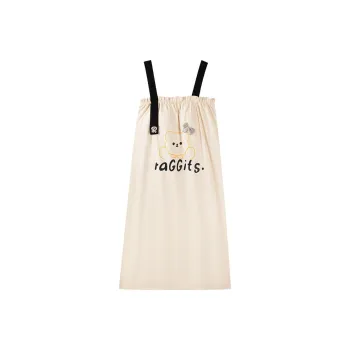 JINXU Nightgown Women's Apricot
