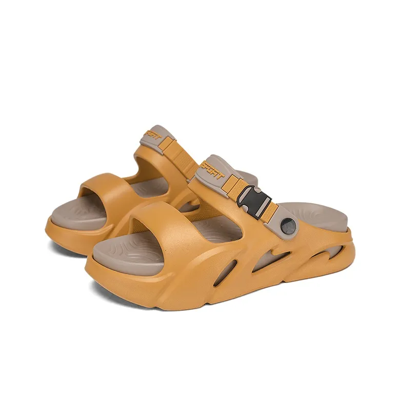 CAMOSI Beach Sandals Unisex Black Gray/White Black/Orange/Mint Green-6