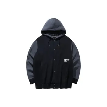 Anta Basketball Collection Baseball Jacket Unisex Basic Black