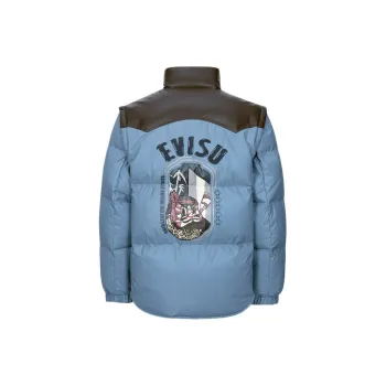 EVISU Down Jackets Men Dark Blue