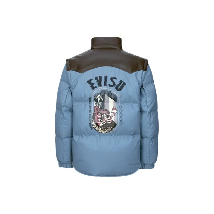 EVISU Down Jackets Men Dark Blue-0