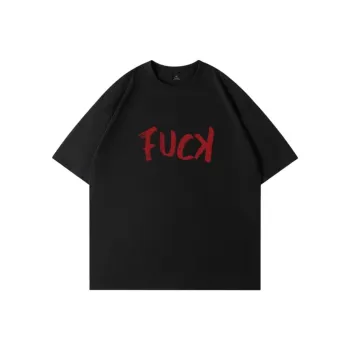 TESTUNG Casual T Shirts Unisex Black