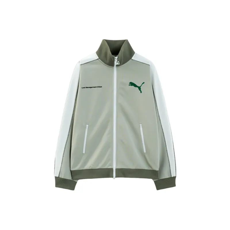 PUMA x LMC LMC ERSEY TRACK Collaboration JERSEY TRACK TOP Jacket Men's Sand Dune-0