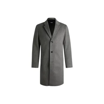 HUGO BOSS Single breasted Wool Coat