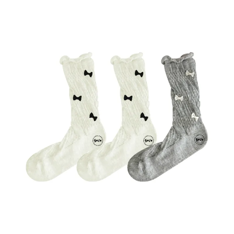 SOIE Mid Calf Socks Women's Combo Set-12