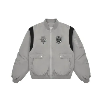 FDR Baseball Jacket Unisex Gray