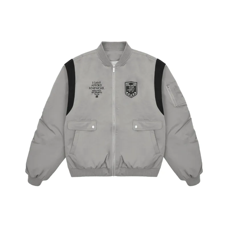 FDR Baseball Jacket Unisex Gray-0